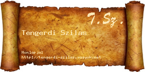 Tengerdi Szilas névjegykártya